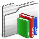 Library Folder white icon